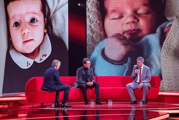 Jahannes Wimmer und Stefan Pfister bei der Her für Kinder Gala