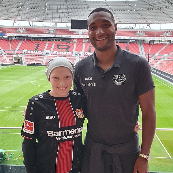 Selina with Jonathan Tah