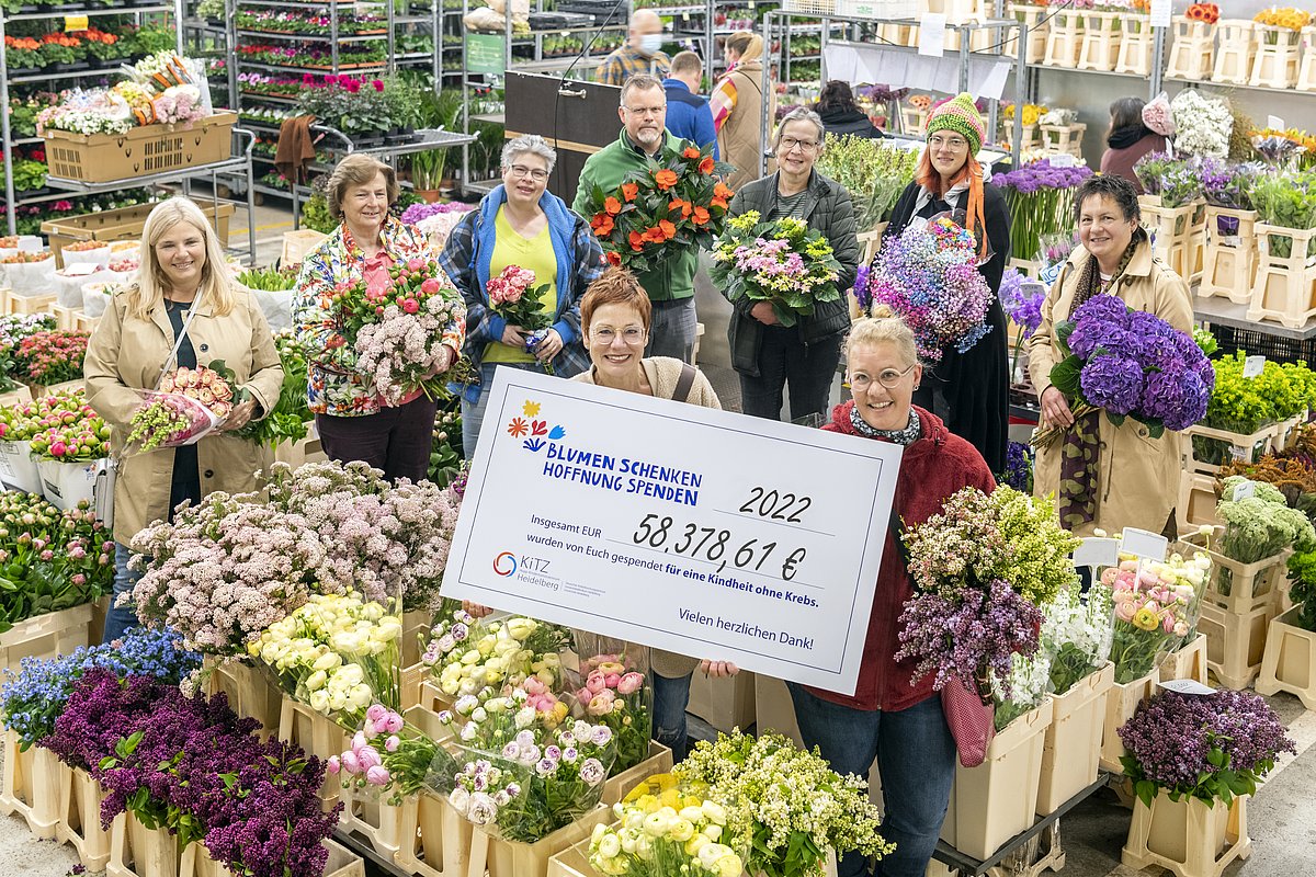 Florists throughout Germany collect 58,378 euros for better treatment